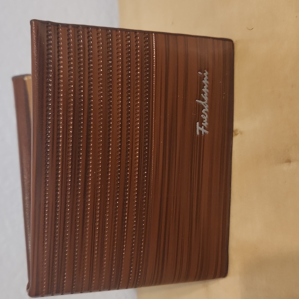 Men's Brown and Black Wallet, New